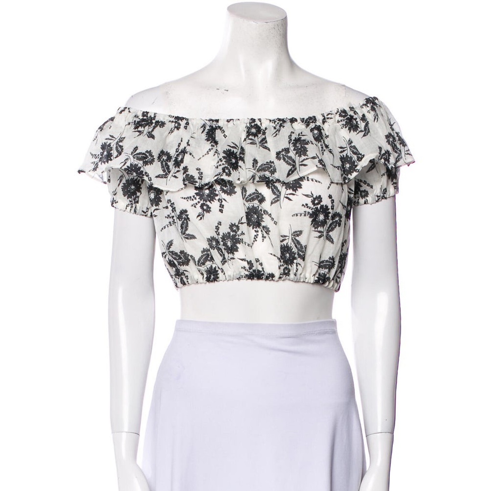 Miu Miu floral print crop top, size XS, NWOT